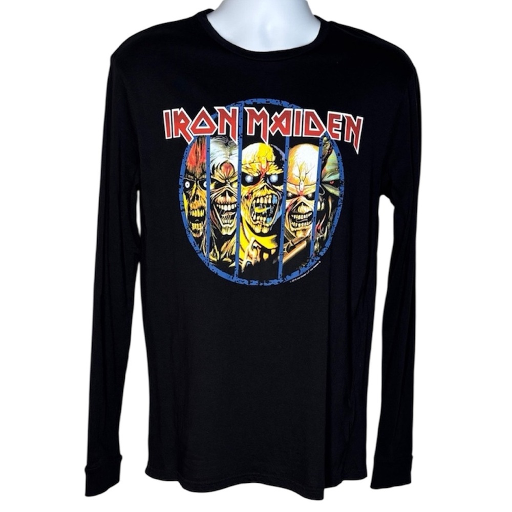 Divided Iron Maiden Graphic Long Sleeve Tee Black